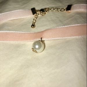 Forever 21 Jewelry - π Forever 21 Pink Velvet Choker/Faux Pearl π Forever 21 Jewelry - π Forever 21 Pink Velvet Choker/Faux Pearl π